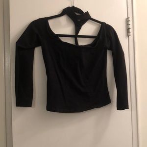 American apparel off the shoulder long sleeve